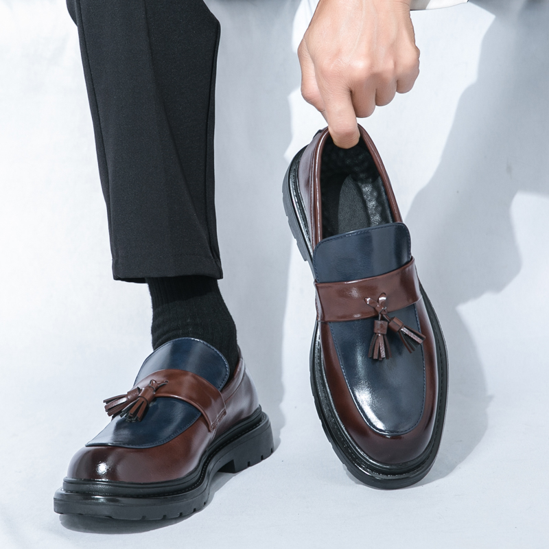 Men Formal Wear Fashion - Модная брендовая мужская нескользящая повседневная кожаная
