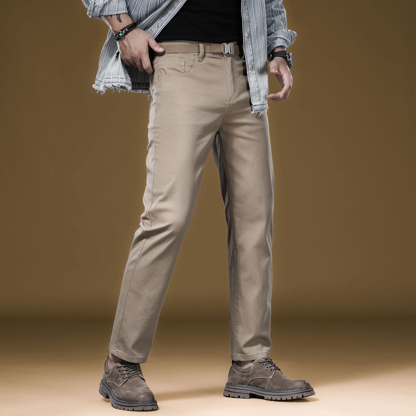 Khaki Formal Wear Men - Новинка: качественные мужские брюки, повседневные прямые