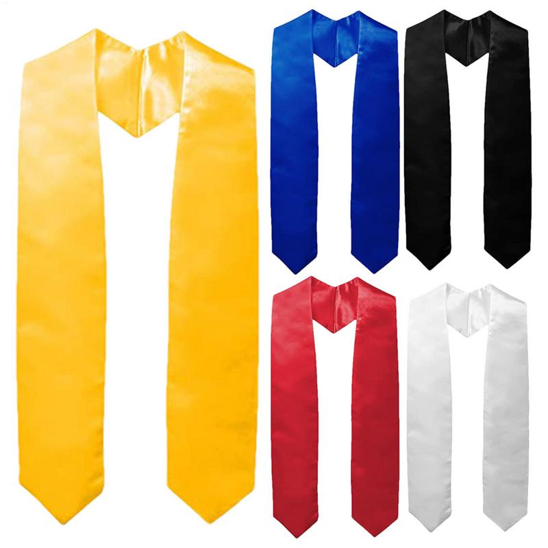 Men'S Formal Wear For Graduation - 1 шт., выпускной палантин, атласный однотонный