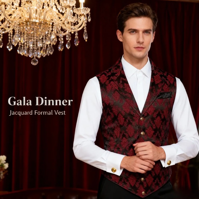 Жилет Slim Fit в британском ре – обзор и цена Men'S Formal Wear Waistcoat