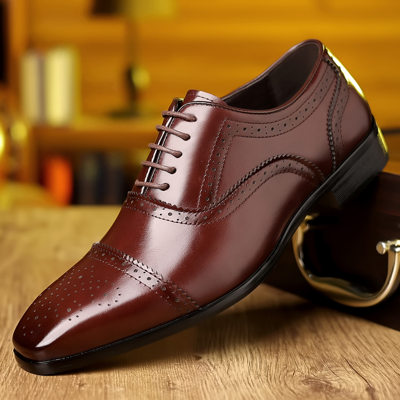 Мужские оксфорды-броги с цветн – обзор и цена Formal Upper Wear Men