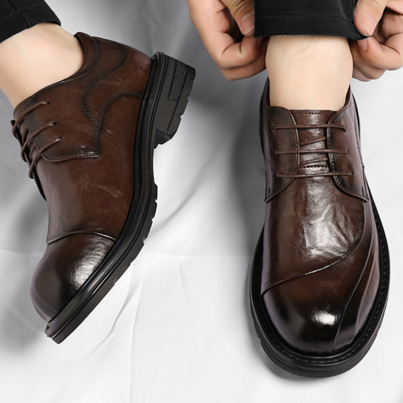 Коричневые туфли из натурально – обзор и цена Men Formal Wear Fashion