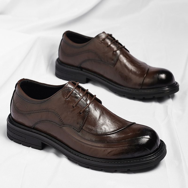 Коричневые туфли из натурально – обзор и цена Men Formal Wear Fashion