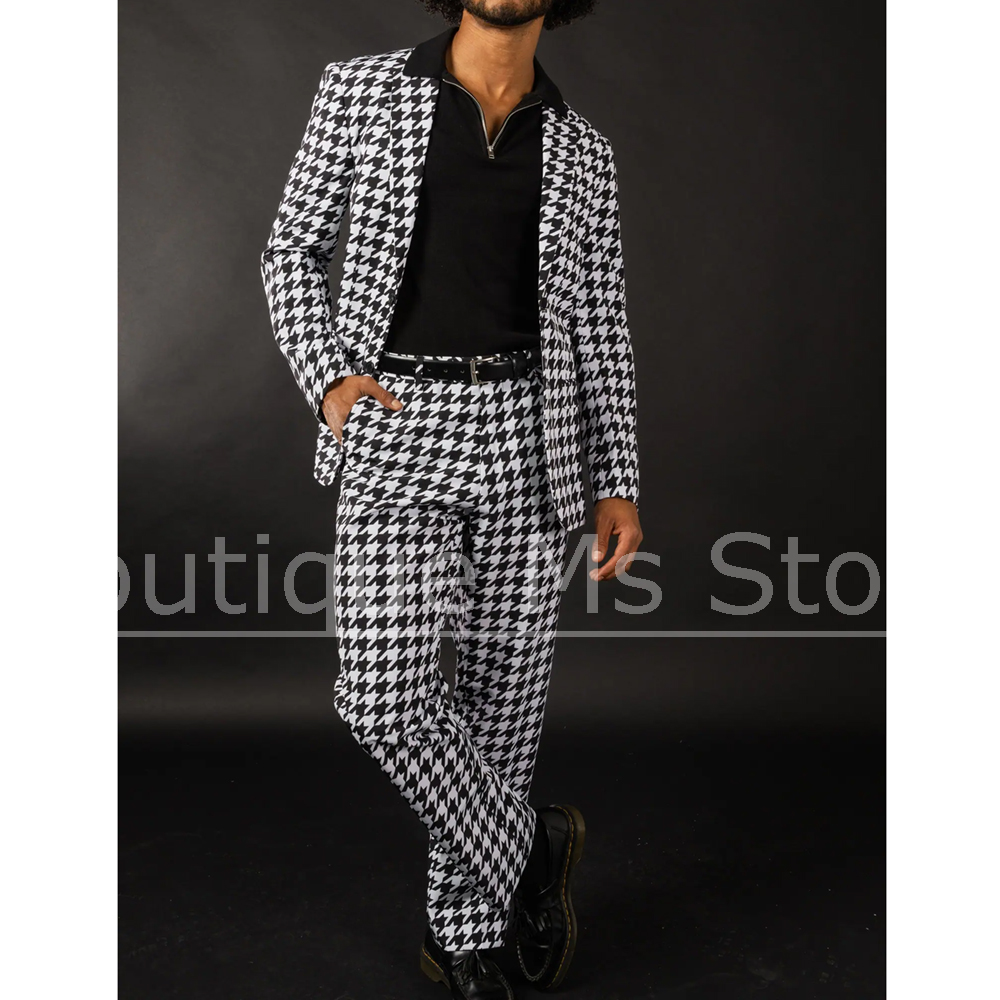 Черно-белый мужской костюм с у – обзор и цена Men Formal Wear Fashion